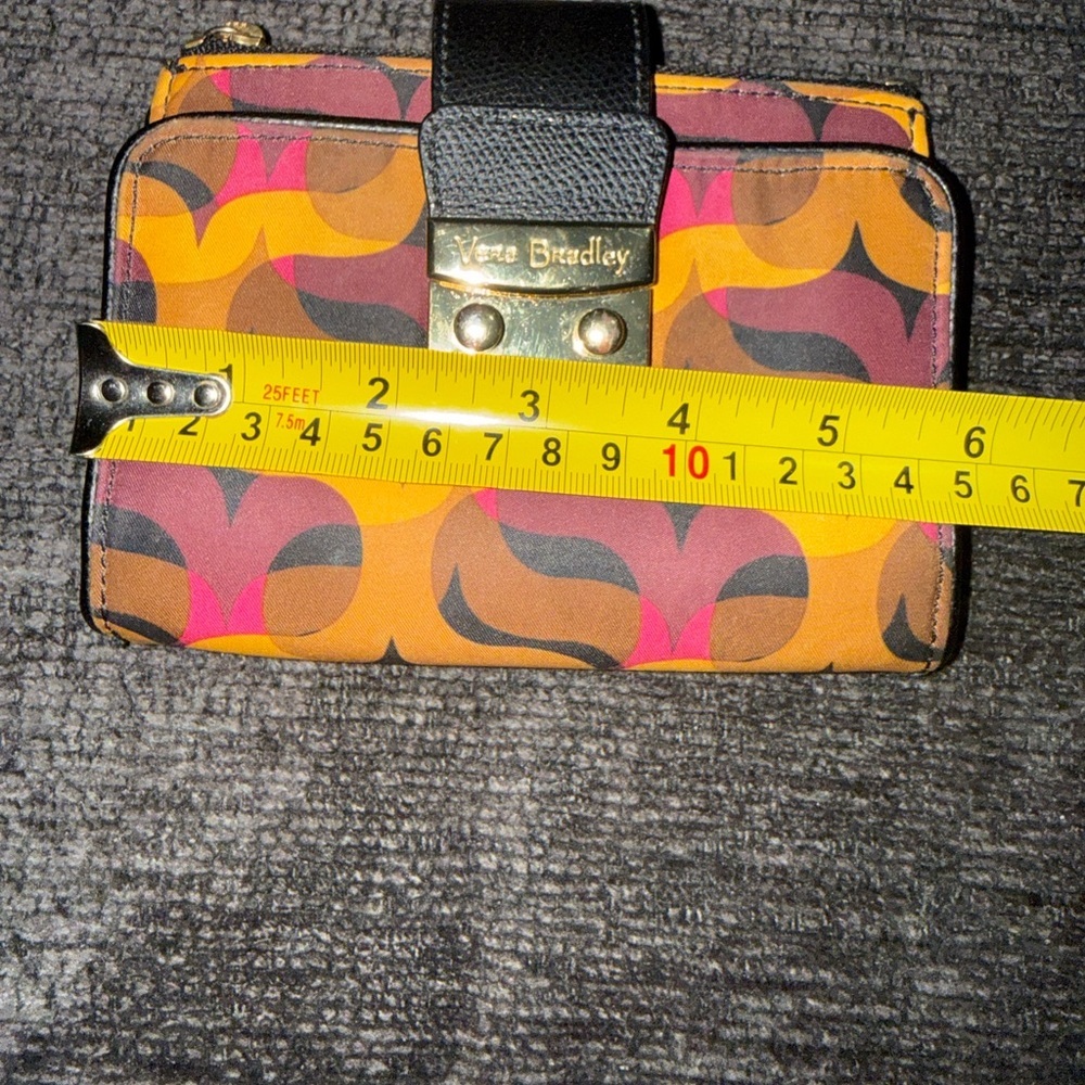 Y2K Vera Bradley Modern Lights Push Lock Wallet Zip Around Clutch - Picture 9 of 12